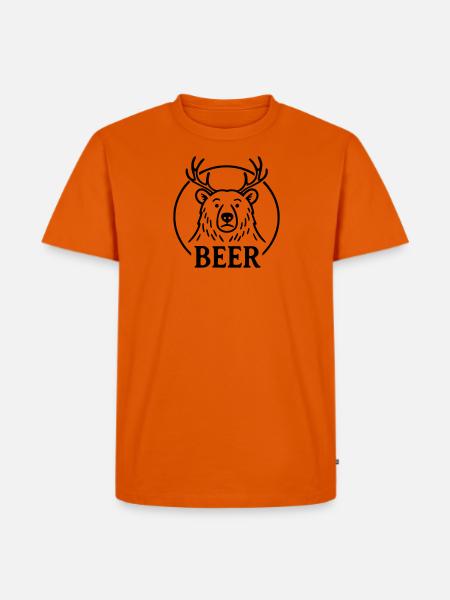 Beer - Men's Premium Organic T-Shirt - orange