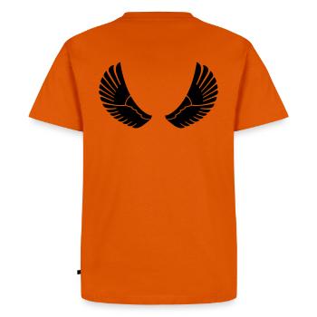 ailes - T-shirt Premium bio Homme - orange  - Dos - Nico (187cm)