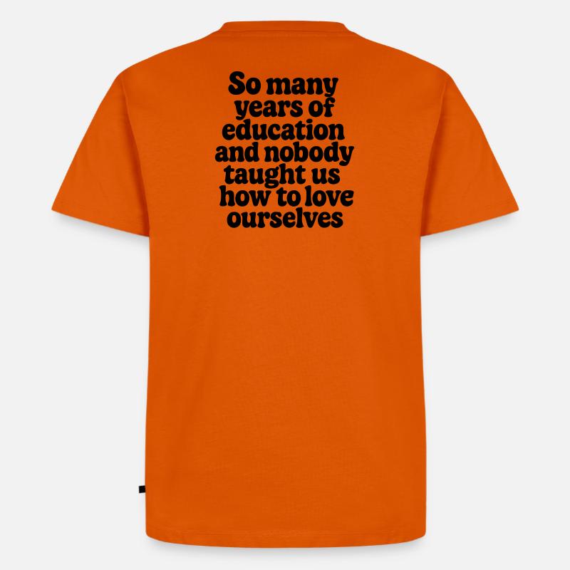 Selbstliebe 2 - Männer Premium Bio T-Shirt - Orange 
