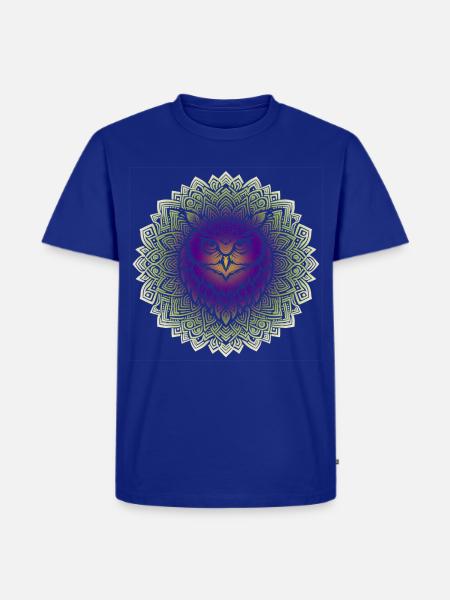 Uralte Weisheit Mandala - Männer Premium Bio T-Shirt - Royalblau