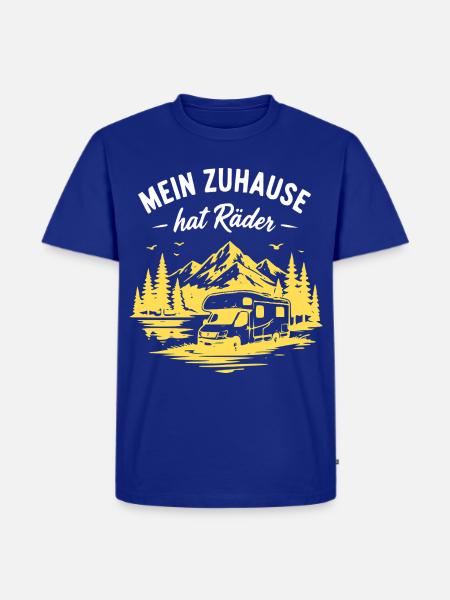 Mein Zuhause hat Räder - Männer Premium Bio T-Shirt - Royalblau
