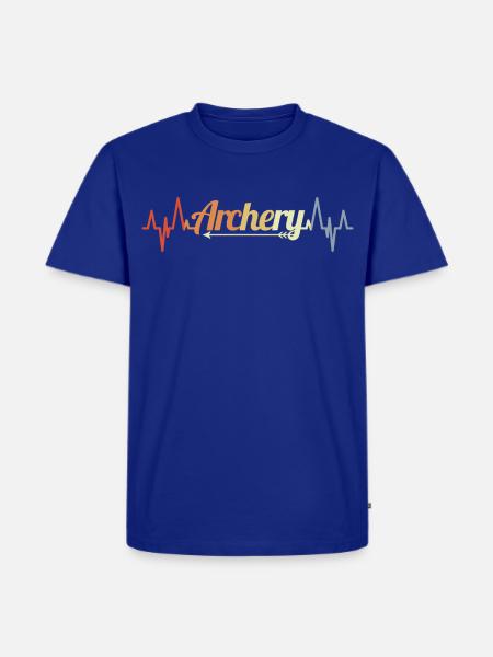 Bogenschießen Herzschlag - Männer Premium Bio T-Shirt - Royalblau