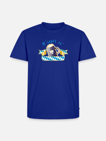 O'zapft is' - Männer Premium Bio T-Shirt - Royalblau