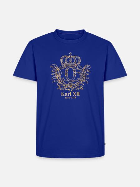 Karl XII. - Monogramm - Männer Premium Bio T-Shirt - Royalblau