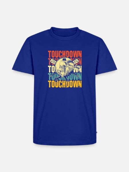 Touchdown Baseball Fusion - Männer Premium Bio T-Shirt - Royalblau