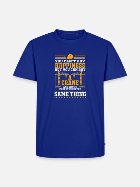 Baustelle Baggerfahrer Baggern - Männer Premium Bio T-Shirt - Royalblau