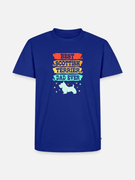 Scottish Terrier - Männer Premium Bio T-Shirt - Royalblau