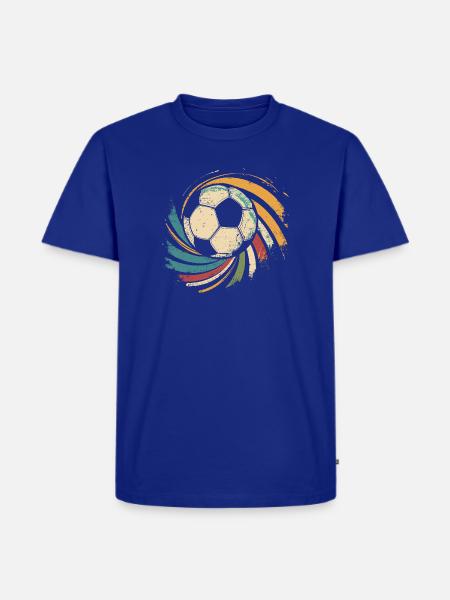 Fußball Porträt - Männer Premium Bio T-Shirt - Royalblau