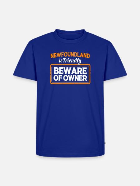 Neufundländer - Männer Premium Bio T-Shirt - Royalblau