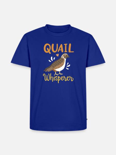 Wachtel Flüsterer - Männer Premium Bio T-Shirt - Royalblau