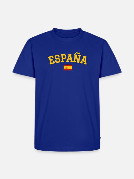 Spanien Flagge Design - Männer Premium Bio T-Shirt - Royalblau