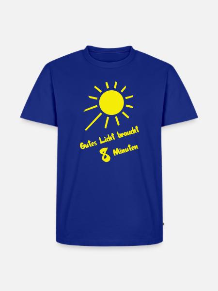 Gutes Licht - Männer Premium Bio T-Shirt - Royalblau