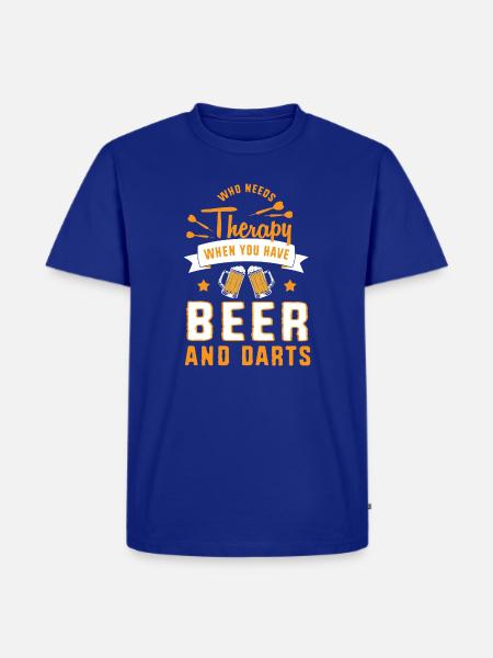 Dart Dartboard Dartpfeil - Männer Premium Bio T-Shirt - Royalblau