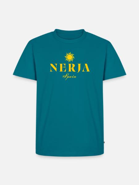 Nerja Sun Spain Logo - Men's Premium Organic T-Shirt - petrol