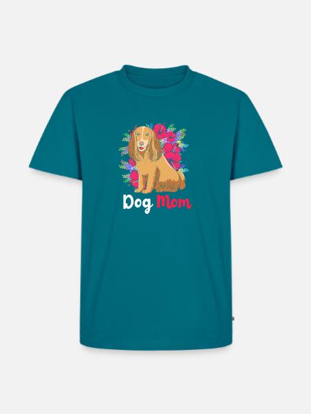 Cocker Spaniel Mama Hundemama - Männer Premium Bio T-Shirt - Petrol
