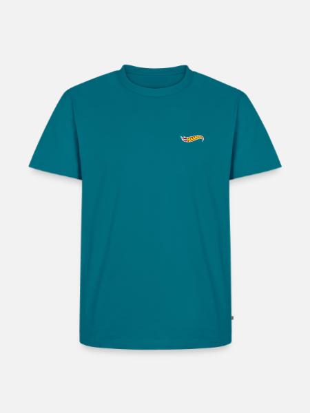 Hot Wheels logo broderidesign - Herre Premium økologisk T-shirt - petroleum
