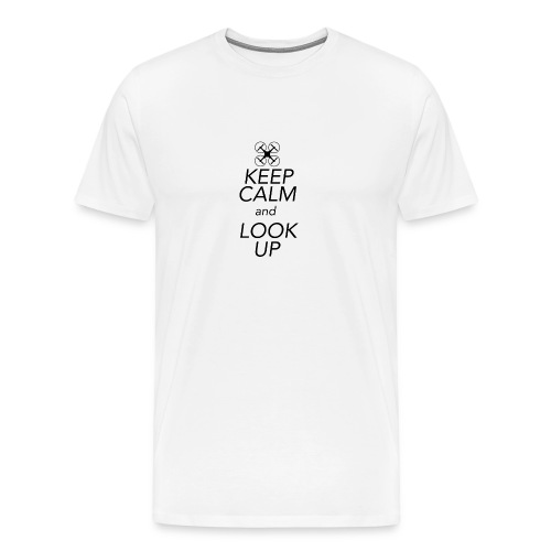 Keep Calm and Look Up - Mannen Premium T-shirt