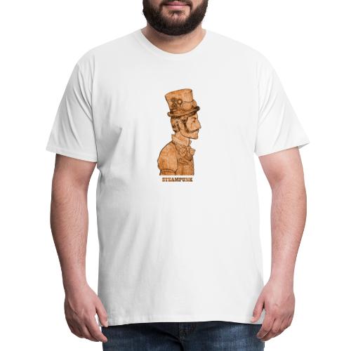 Steampunk Mann Zylinder - Männer Premium T-Shirt