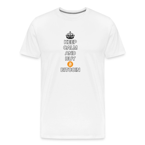 Bitcoin Keep Calm T-Shirt - Männer Premium T-Shirt