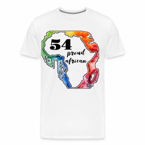 54 Proud African Design - Mannen Premium T-shirt