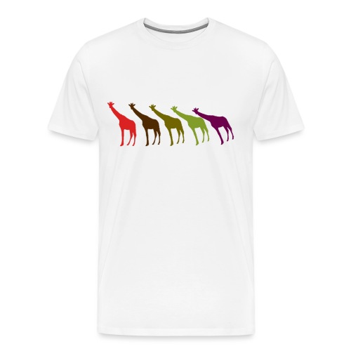 Giraffen im Wind - Männer Premium T-Shirt