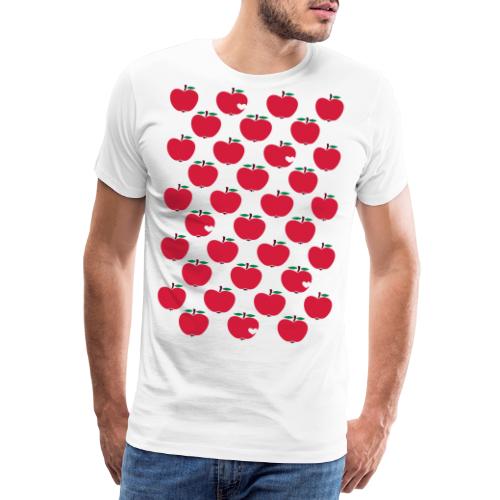 Little Apples Stencil Pattern - Männer Premium T-Shirt
