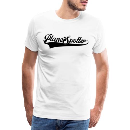 PlaneSpotter Retro - Premium-T-shirt herr