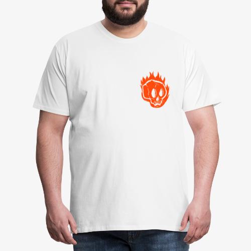 Burning skull - T-shirt Premium Homme