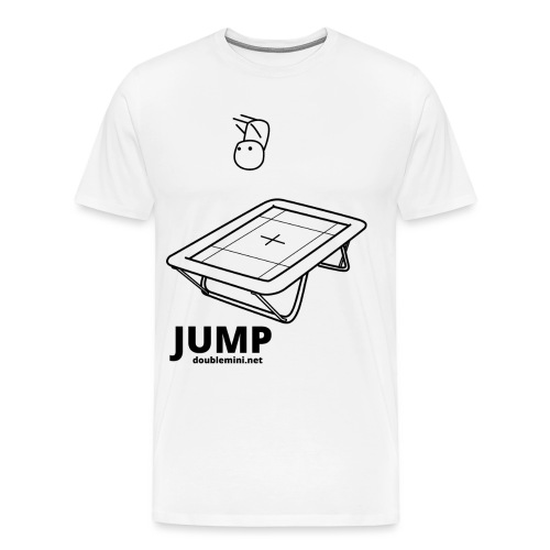 Trampoline JUMP shirt white - Men's Premium T-Shirt