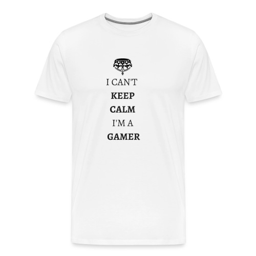 I CAN T KEEPCALMI M A GAMER NOIR - T-shirt Premium Homme