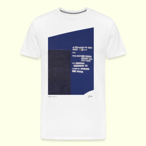 poème bleu 01 - T-shirt Premium Homme