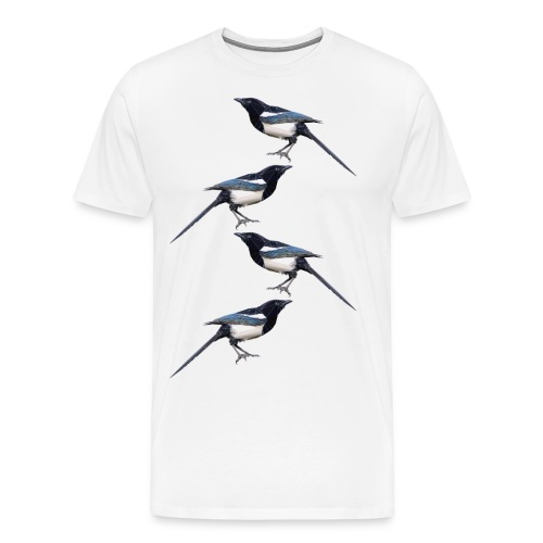 Flat and Paper Magpie - Men's Premium T-Shirt