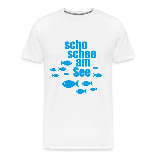 scho schee am See Fische - Männer Premium T-Shirt