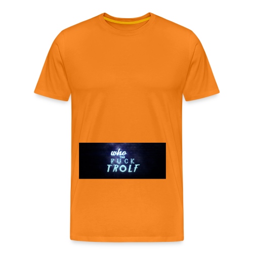 WhoTheFuckIsTrolf Leuchtreklame png - Männer Premium T-Shirt