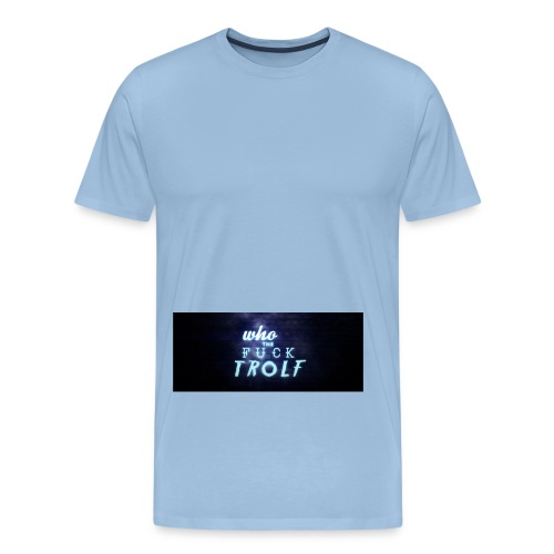 WhoTheFuckIsTrolf Leuchtreklame png - Männer Premium T-Shirt