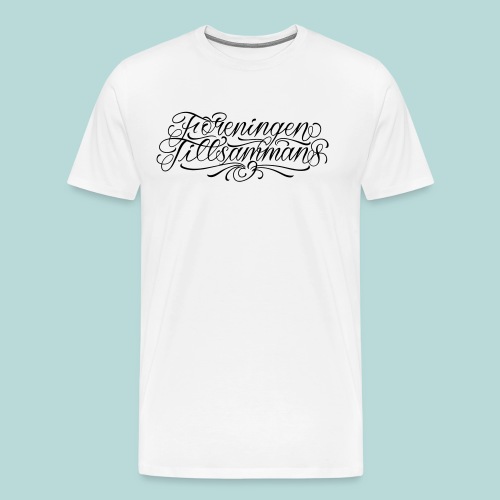 foreningen tillsammans vit v2 - Premium-T-shirt herr