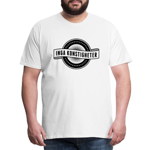Inga Konstigheters klassiska logga (ljus) - Premium-T-shirt herr