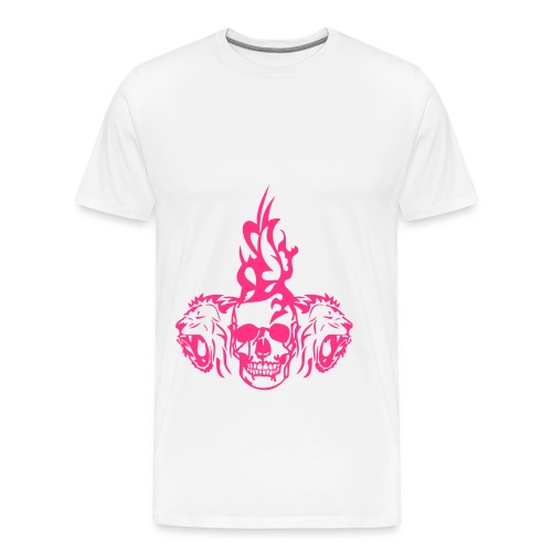 tete mort dead skull tribal lion - T-shirt Premium Homme