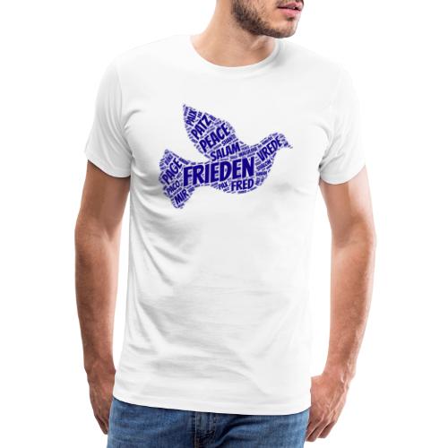 Frieden Taube blau Peace - Männer Premium T-Shirt