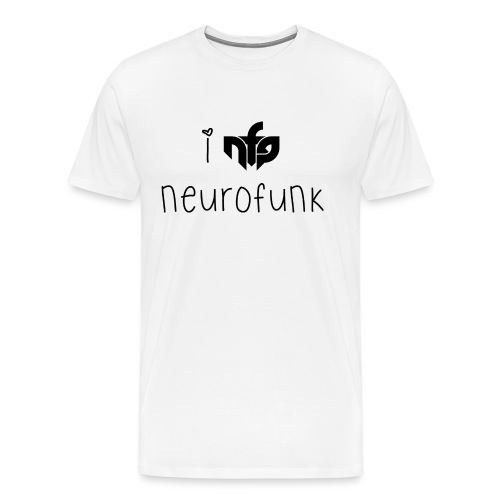 I love neurofunk black - Men's Premium T-Shirt