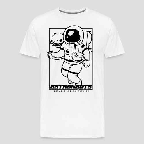 Astronauts loves Beerpong - Männer Premium T-Shirt