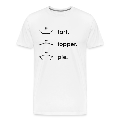 Tart Topper Pie - Men's Premium T-Shirt