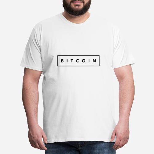 Bitcoin simple square - Herre premium T-shirt