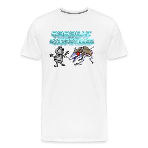 Robocat versus Cyborgmouse - Männer Premium T-Shirt