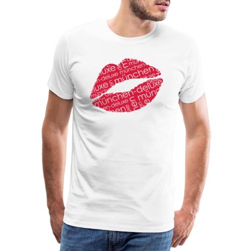 München Deluxe Lippen Motiv - Männer Premium T-Shirt