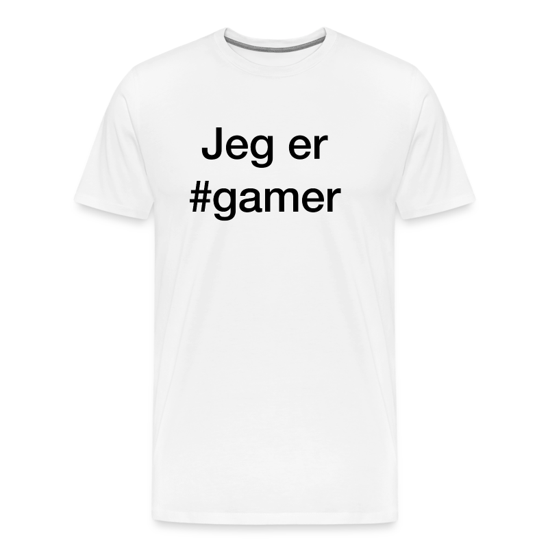 Jeg er #gamer - Herre premium T-shirt