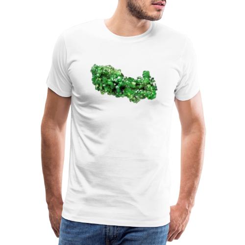Granat Uwarowit grün Mineral Inselsilikat Schmuck - Männer Premium T-Shirt