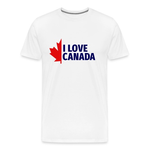 I love Canada Maple Leaf Kanada Vancouver Montreal - Männer Premium T-Shirt