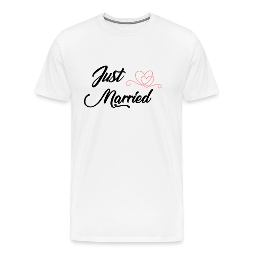 mari Mariée Cadeau T Shirt Just Married Lune de miel femme Mariage Mariage
