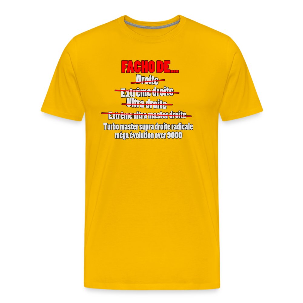 Facho de - T-shirt Premium Homme jaune soleil